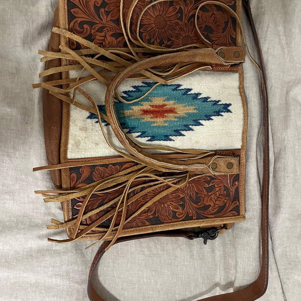 American Darling Floral and Geometric Crossbody Bag